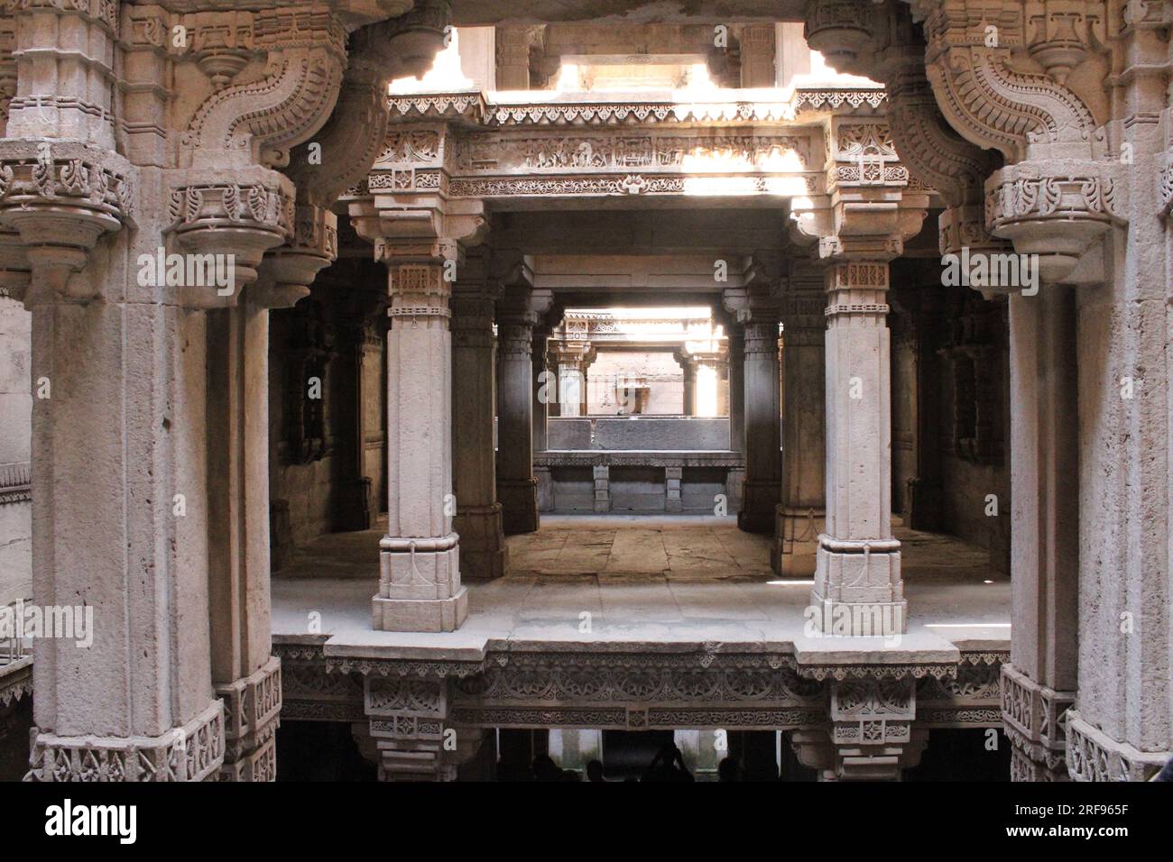 Adalaj Step Well, Gujarat Banque D'Images