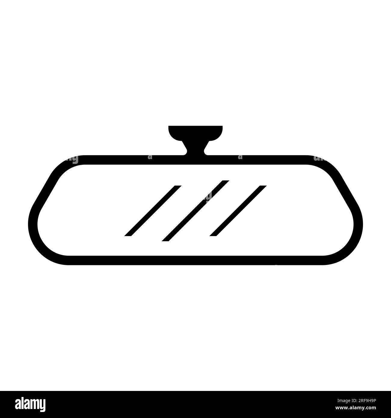 Conception d'illustration vectorielle d'icône de rétroviseur de voiture Banque D'Images