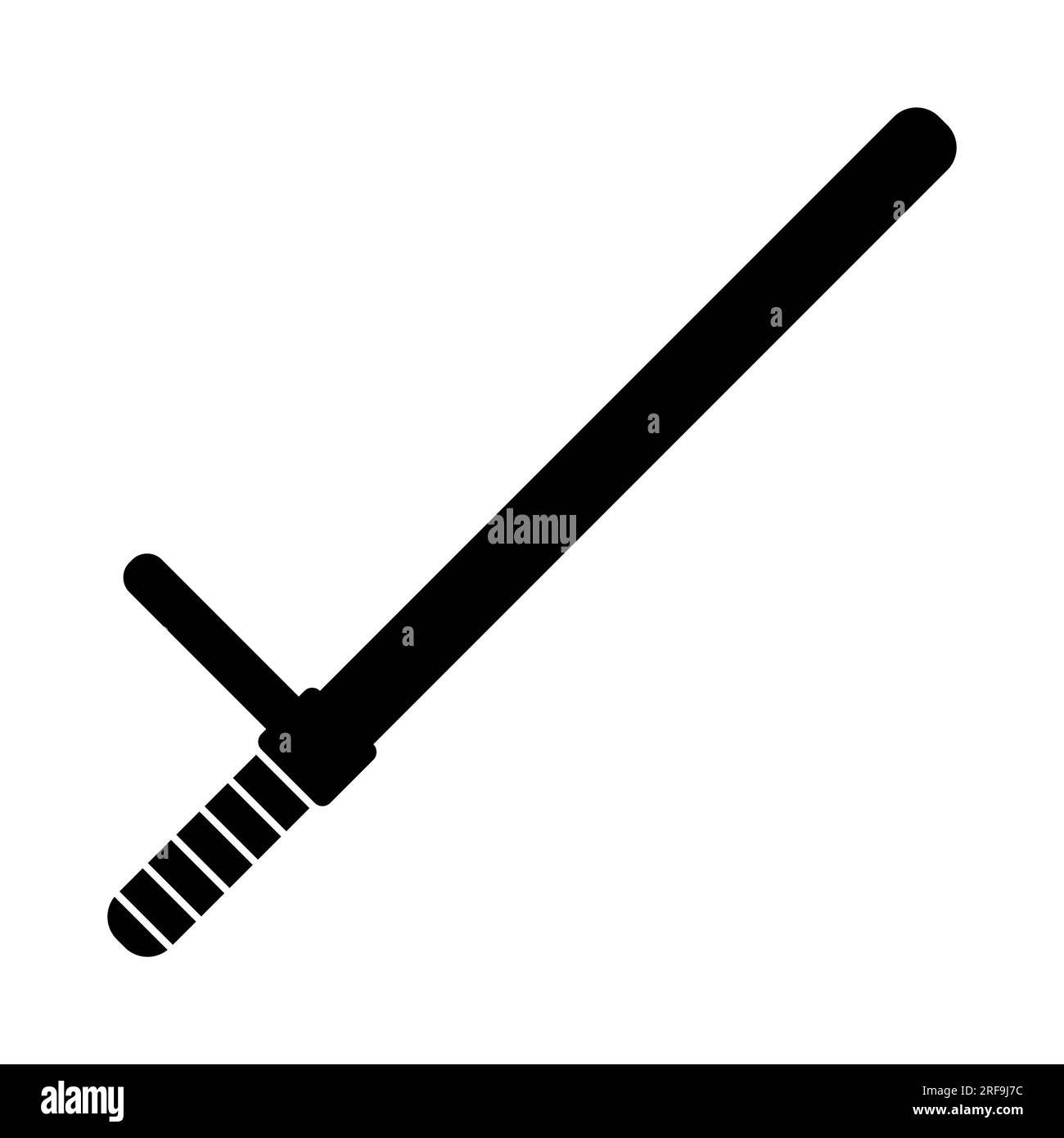 Icône de matraques de police, conception de symbole d'illustration vectorielle Banque D'Images