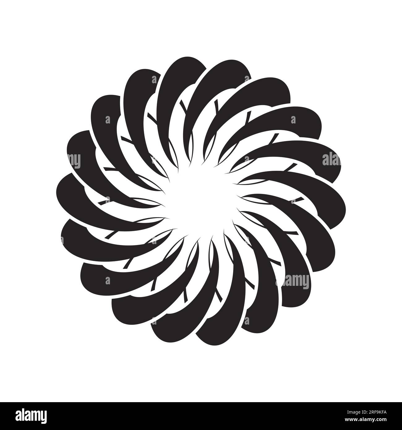 Motif circulaire icône dessin de symbole d'illustration vectorielle Banque D'Images