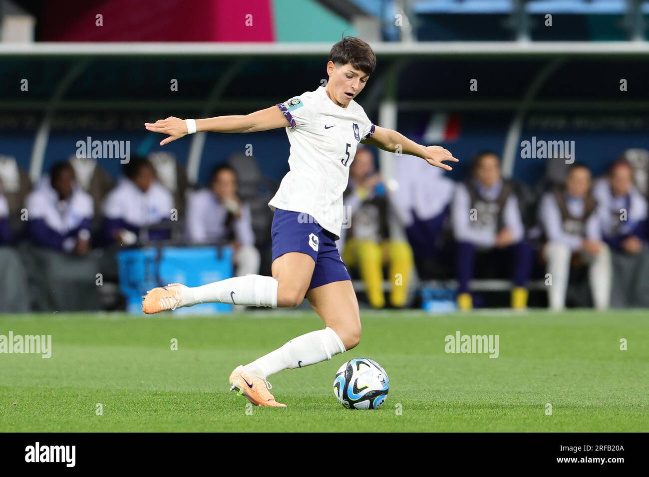 Sydney, Australie. 02 août 2023. La française ELISA de Almeida donne un coup de pied au match de la coupe du monde féminine de la FIFA 2023 entre Panama Women et France Women au stade Allianz, Sydney, Australie, le 2 août 2023. Photo de Peter Dovgan. Usage éditorial uniquement, licence requise pour un usage commercial. Aucune utilisation dans les Paris, les jeux ou les publications d'un seul club/ligue/joueur. Crédit : UK Sports pics Ltd/Alamy Live News Banque D'Images Sydney, Australie. 02 août 2023. La française ELISA de Almeida donne un coup de pied au match de la coupe du monde féminine de la FIFA 2023 entre Panama Women et France Women au stade Allianz, Sydney, Australie, le 2 août 2023. Photo de Peter Dovgan. Usage éditorial uniquement, licence requise pour un usage commercial. Aucune utilisation dans les Paris, les jeux ou les publications d'un seul club/ligue/joueur. Crédit : UK Sports pics Ltd/Alamy Live News Banque D'Images