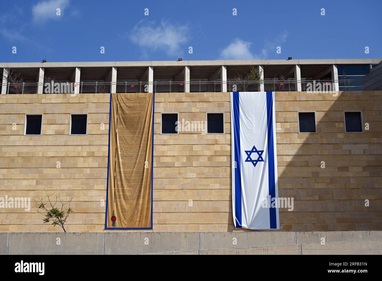 Déclaration d'indépendance israélienne Banque D'Images
