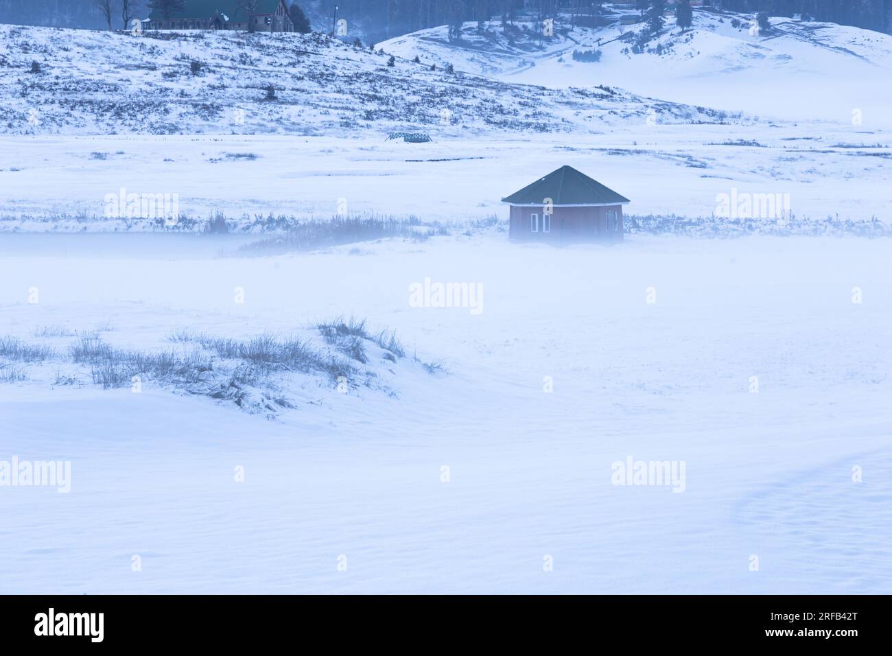 Havre de ski : Gulmarg, Jammu Banque D'Images