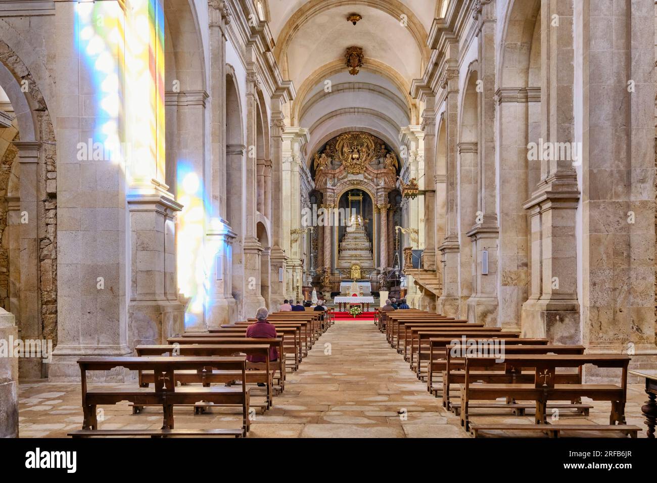 Église du monastère de Santa Maria de Salzedas. Salzedas, Tarouca. Portugal Banque D'Images