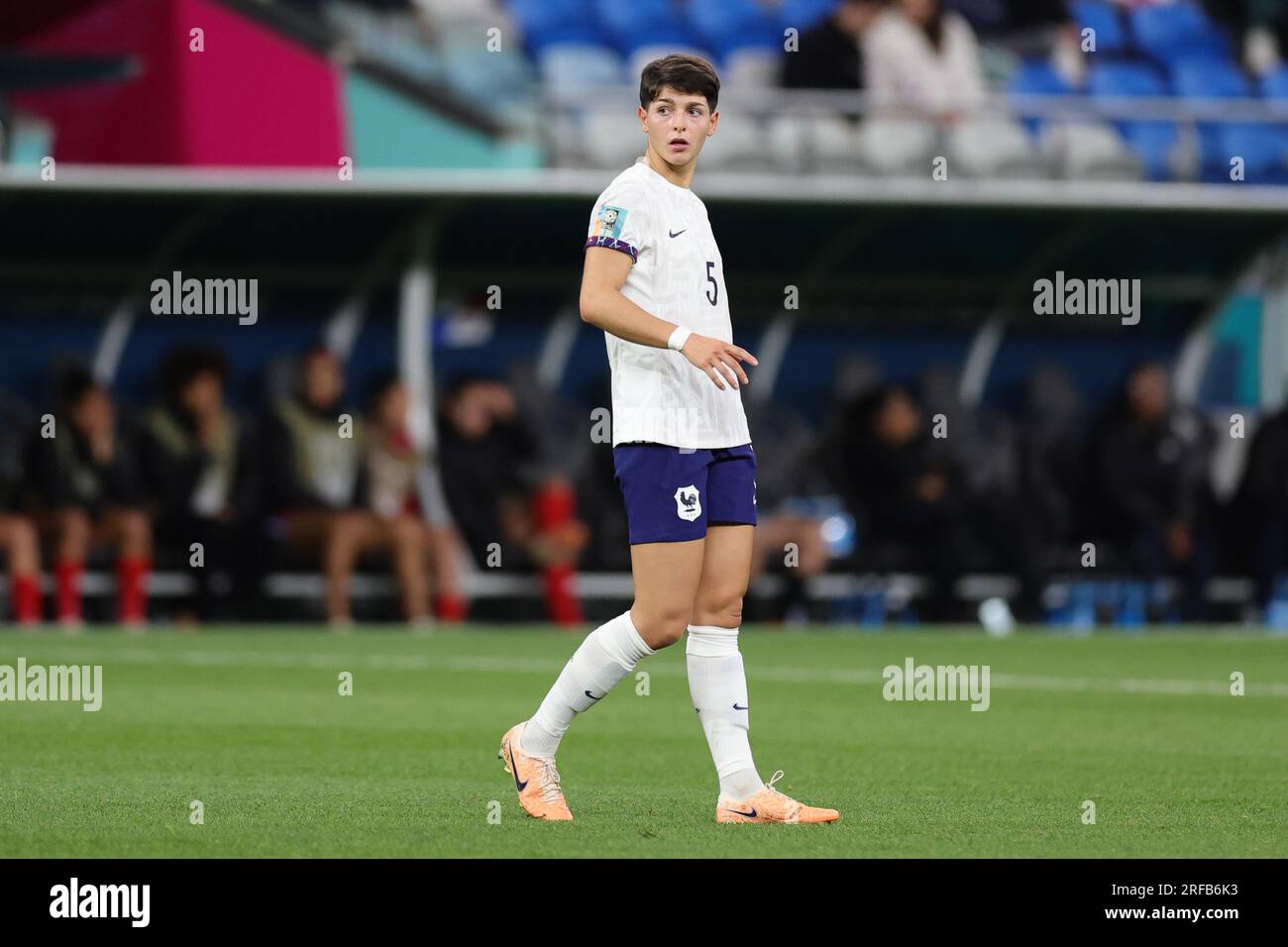 Sydney, Australie. 02 août 2023. La française ELISA de Almeida célèbre avoir marqué un but lors du match de la coupe du monde féminine de la FIFA 2023 entre Panama Women et France Women au stade Allianz, Sydney, Australie, le 2 août 2023. Photo de Peter Dovgan. Usage éditorial uniquement, licence requise pour un usage commercial. Aucune utilisation dans les Paris, les jeux ou les publications d'un seul club/ligue/joueur. Crédit : UK Sports pics Ltd/Alamy Live News Banque D'Images Sydney, Australie. 02 août 2023. La française ELISA de Almeida célèbre avoir marqué un but lors du match de la coupe du monde féminine de la FIFA 2023 entre Panama Women et France Women au stade Allianz, Sydney, Australie, le 2 août 2023. Photo de Peter Dovgan. Usage éditorial uniquement, licence requise pour un usage commercial. Aucune utilisation dans les Paris, les jeux ou les publications d'un seul club/ligue/joueur. Crédit : UK Sports pics Ltd/Alamy Live News Banque D'Images