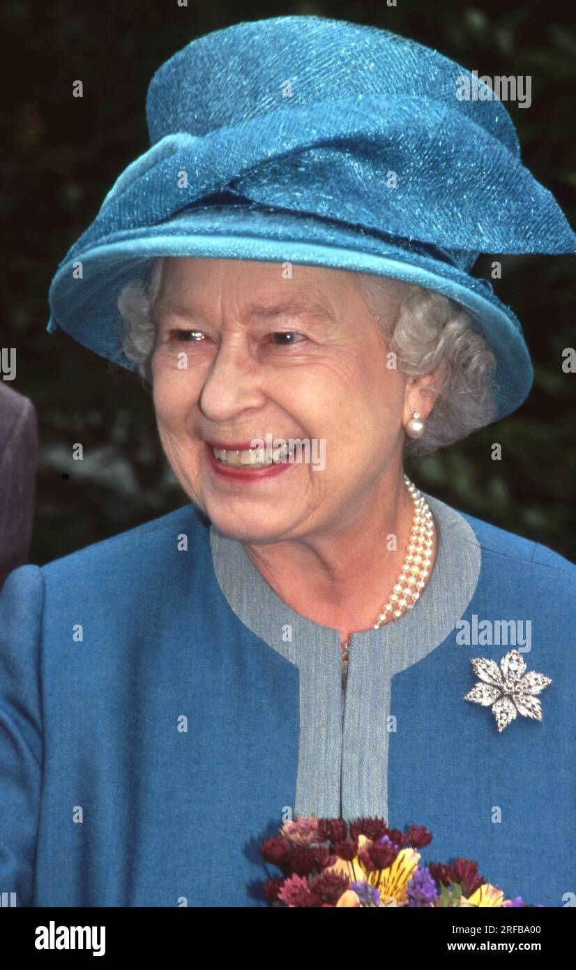La Reine à Wisley 26 juin 2007 photo des Archives Henshaw Banque D'Images