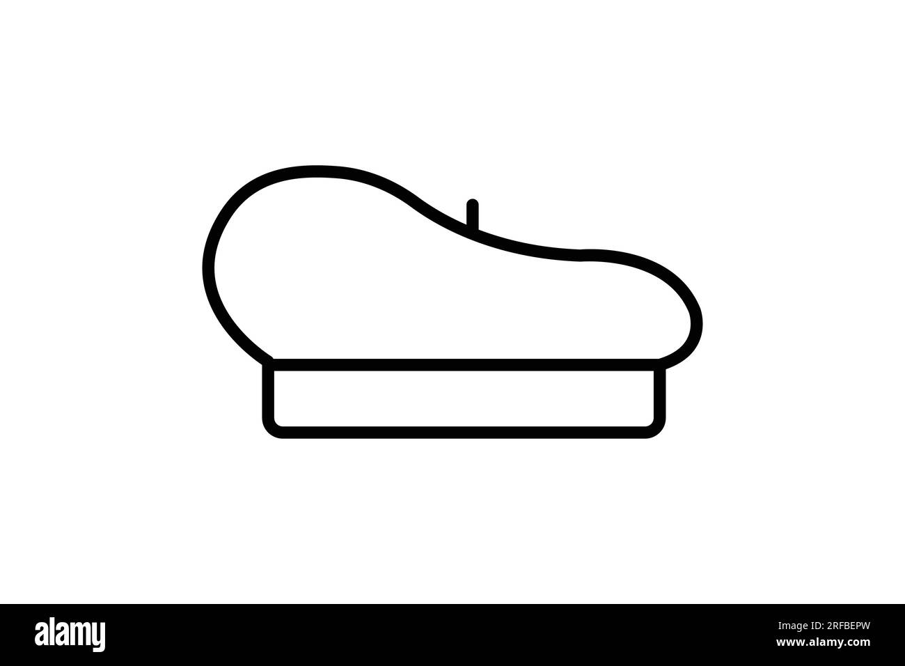 Icône de béret peintre. icône associée à la peinture. style d'icône de ligne. Conception vectorielle simple modifiable Illustration de Vecteur