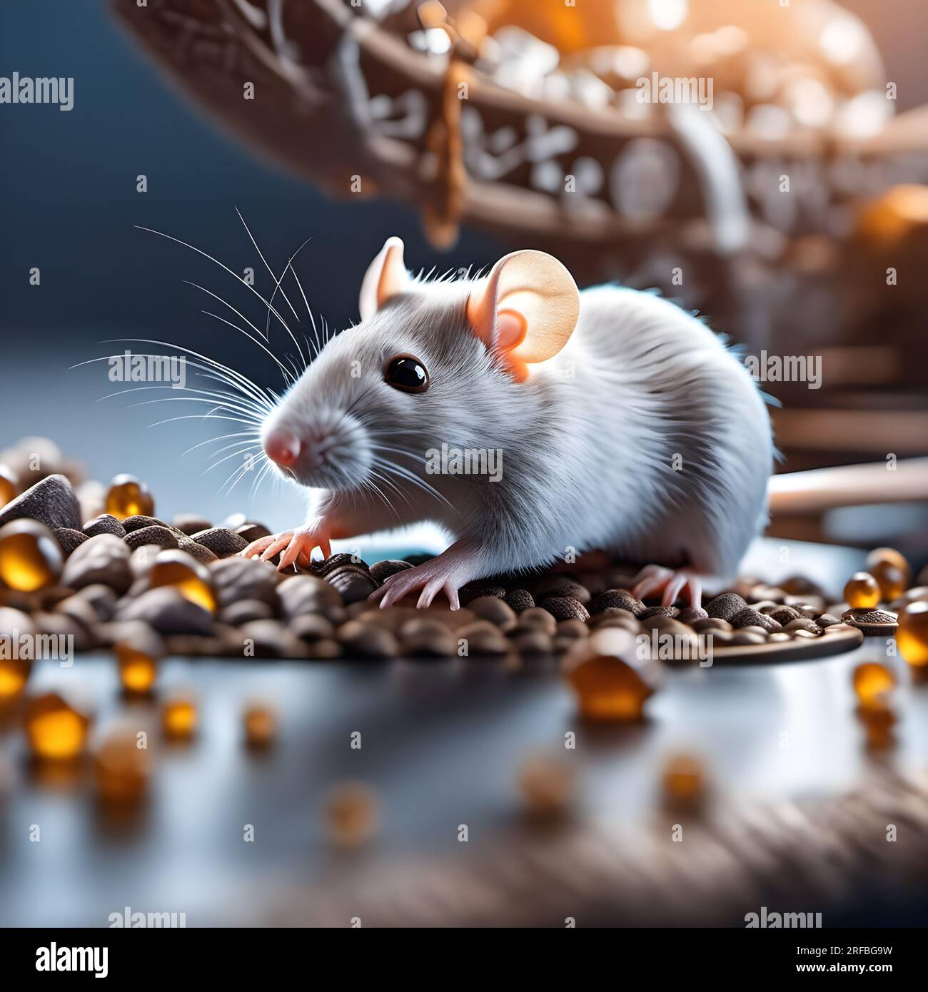 Souris et rats dans une représentation drôle Banque D'Images