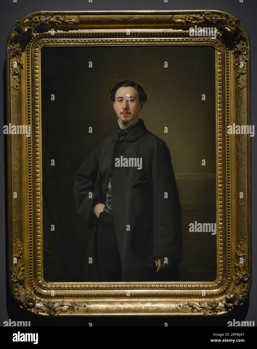 Jaime Girona Agrafel (1826-1907) Banquier et homme d'affaires espagnol. Sénateur dans les tribunaux de restauration. Portrait de Federico de Madrazo (1815-1894) en 1856. Huile sur toile, 123 x 90 cm. Musée du Prado. Madrid. Espagne. Auteur : Federico de Madrazo y Kuntz (1815-1894). Peintre espagnol. Banque D'Images