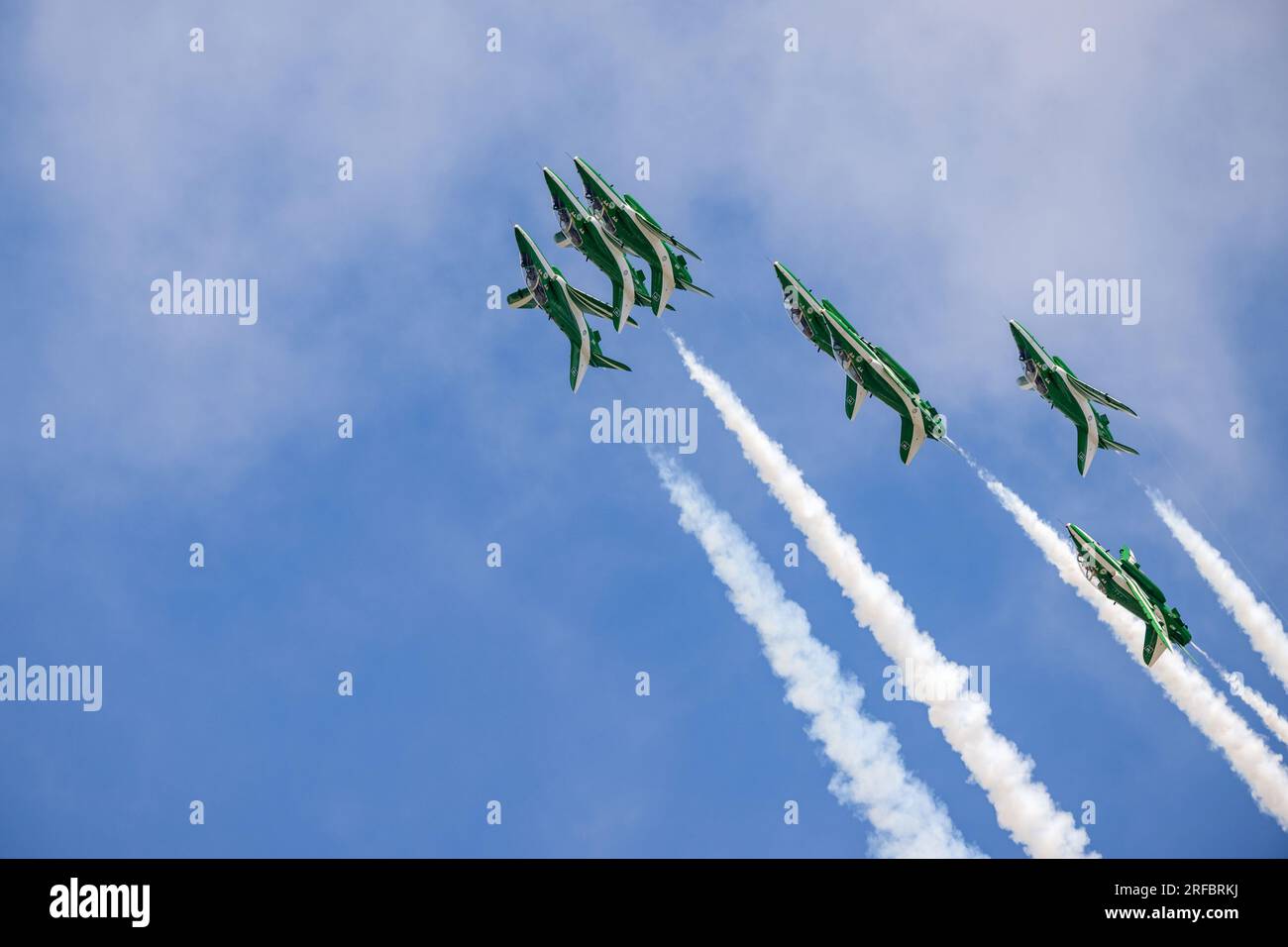 L'équipe d'affichage national de la Royal Saudi Air Force au Royal International Air Tattoo 2023 Banque D'Images