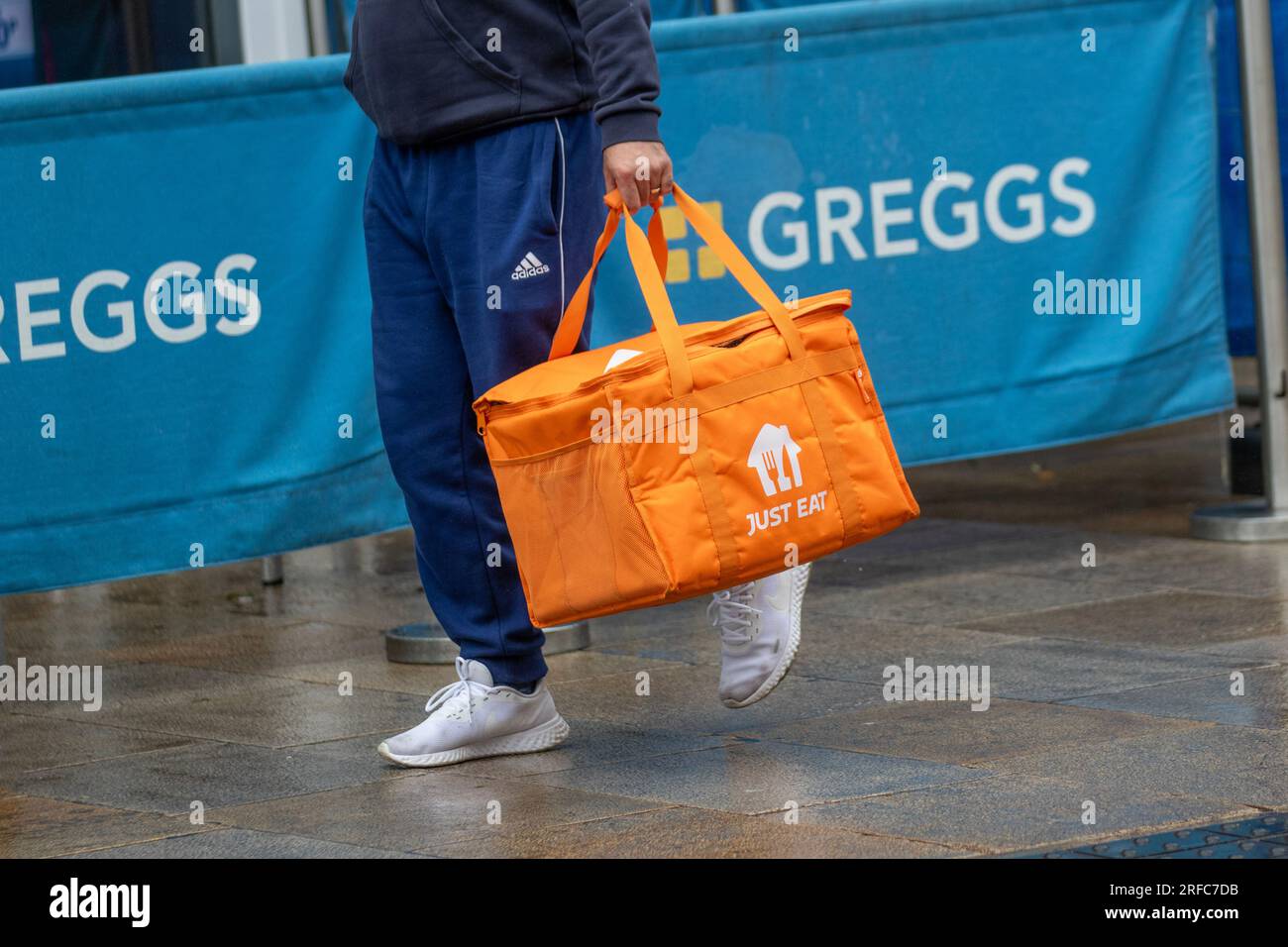 Il suffit de manger ford Courier collection à Greggs i Preston, Royaume-Uni Banque D'Images
