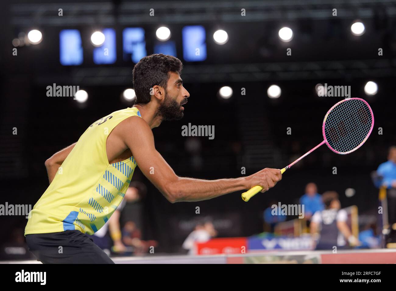 Sydney, Australie. 02 août 2023. Reddy B. Sumeeth de l'Inde en action pendant la 2e journée du Sathio Group Australian Badminton Open 2023 au Quaycentre le 2 août 2023 à Sydney, Australie Credit : IOIO IMAGES/Alamy Live News Banque D'Images