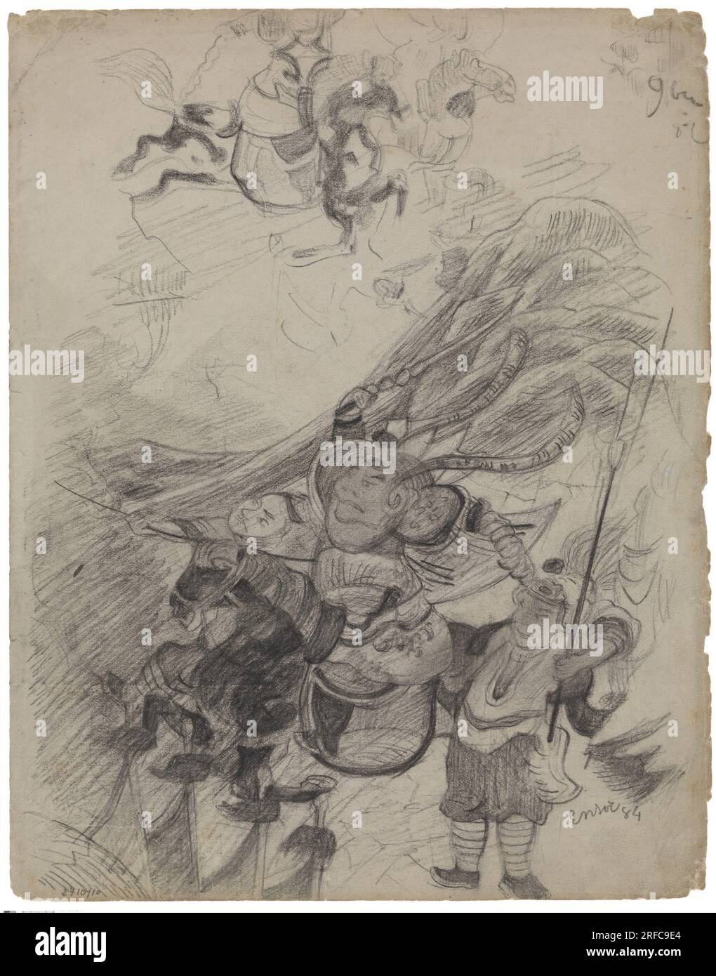 Chinoiserie, tafereel 1884 de James Ensor Banque D'Images