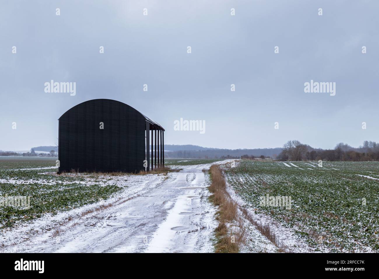 Stapleford Black Barn, Cambridgeshire, Royaume-Uni Banque D'Images