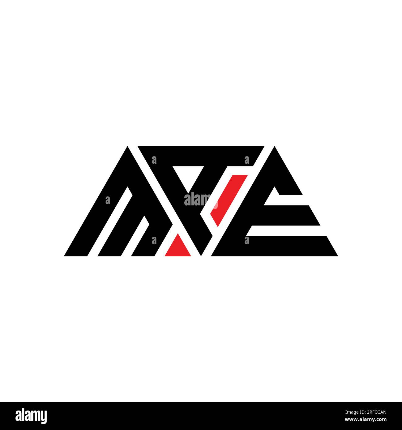 Conception de logo de lettre triangle MAE avec forme de triangle. Monogramme de conception de logo de triangle de MAE. Modèle de logo vectoriel de triangle de MAE avec la couleur rouge. MAE triangul Illustration de Vecteur