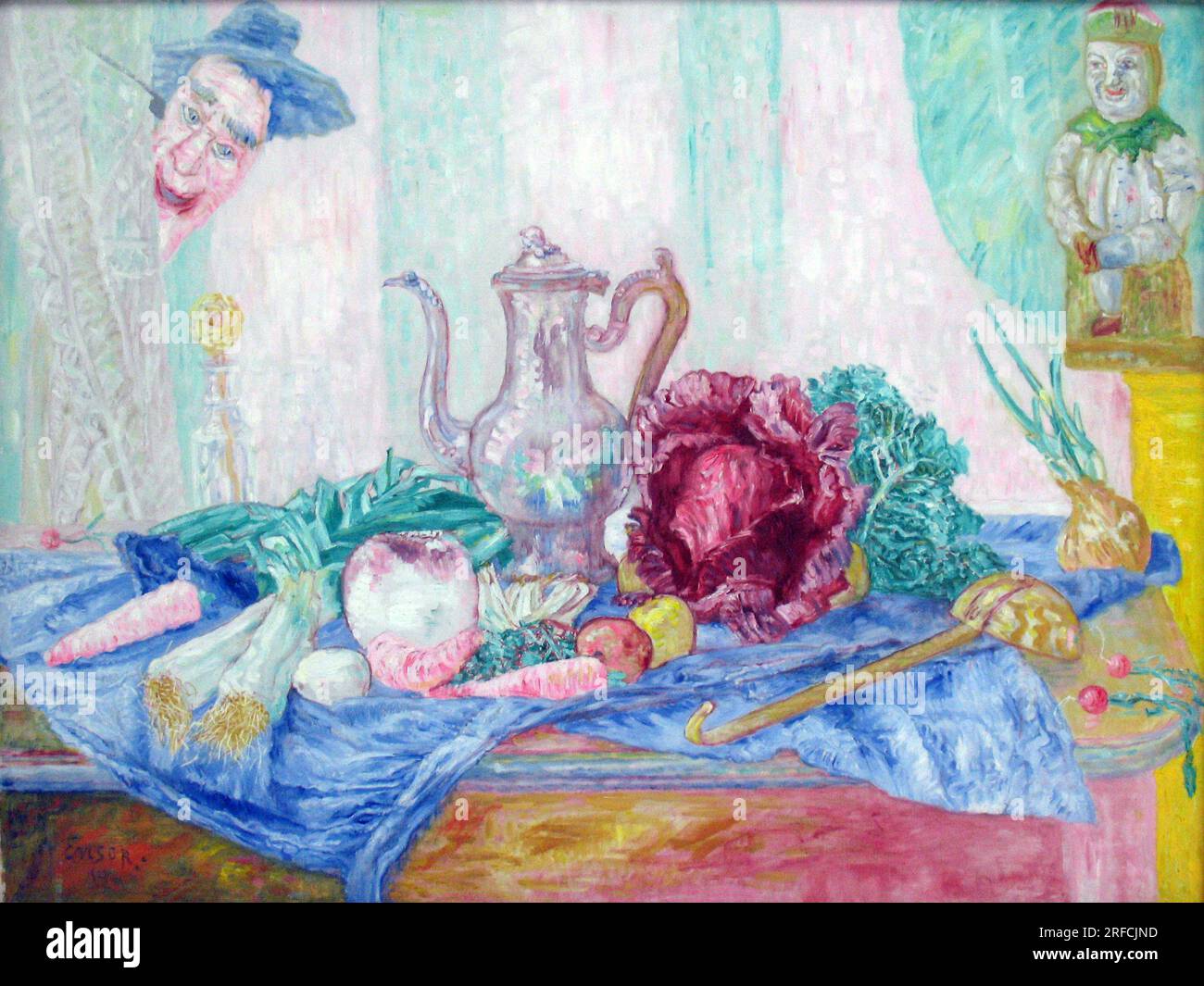 Nature morte avec un chou 1921 par James Ensor Photo Stock - Alamy