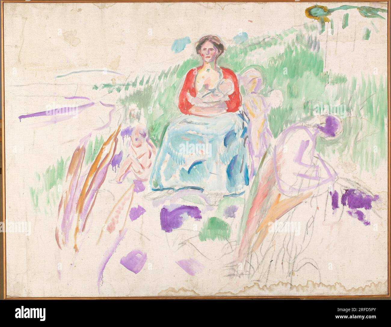 Alma Mater : étude de 1912 à 1914 par Edvard Munch Banque D'Images