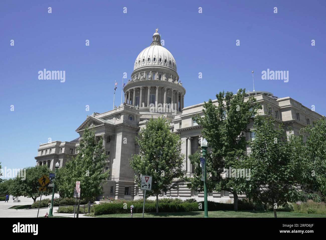 Le bâtiment du Capitole de l'État de l'Idaho, mardi 11 juillet 2023, à Boise, IDA Banque D'Images