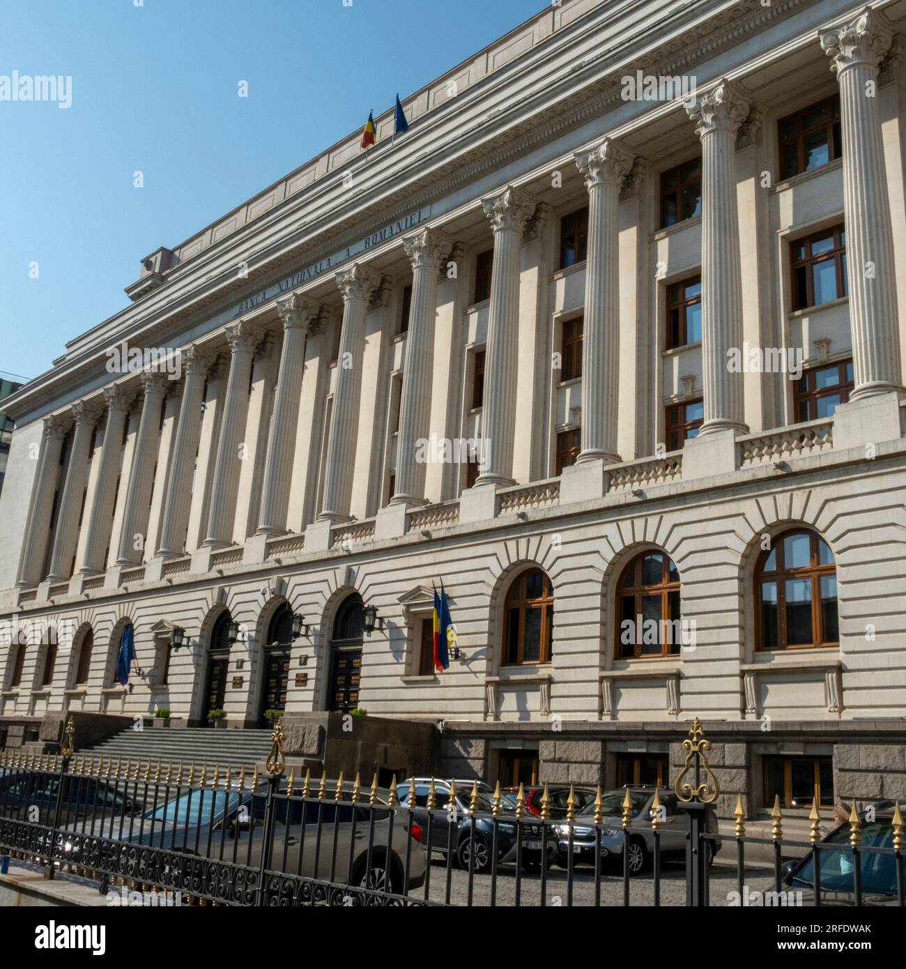 Banque nationale de Roumanie. Bucarest, Roumanie Banque D'Images