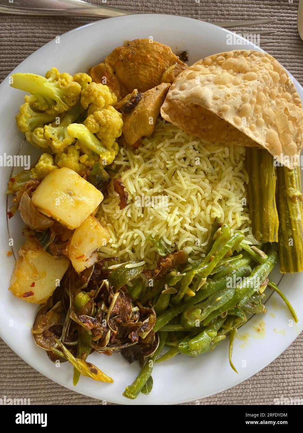 Nourriture au Sri Lanka. Visitez le Sri Lanka Banque D'Images