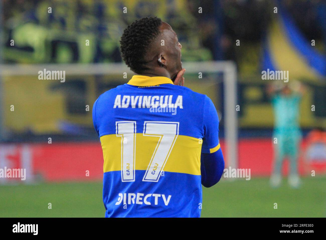 Montevideo, Uruguay. 02 août 2023. Luis Advincula de Boca Juniors, lors du match entre Nacional et Boca Juniors pour la 1e manche du tour 16 de Copa Conmebol Libertadores 2023, au Gran Park Central Stadium, à Montevideo, Uruguay le 02 août. Photo : Pool Pelaez Burga/DiaEsportivo/DiaEsportivo/Alamy Live News crédit : DiaEsportivo/Alamy Live News Banque D'Images