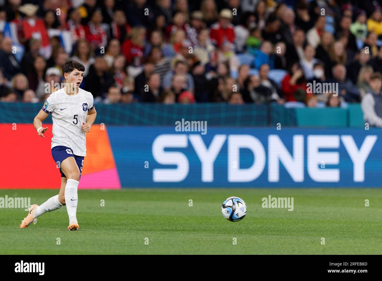 Sydney, Australie. 02 août 2023. La française ELISA de Almeida passe le ballon lors du match de groupe F de la coupe du monde féminine de la FIFA 2023 entre le Panama et la France au stade de football de Sydney, le 2 août 2023 à Sydney, en Australie Credit : IOIO IMAGES/Alamy Live News Banque D'Images Sydney, Australie. 02 août 2023. La française ELISA de Almeida passe le ballon lors du match de groupe F de la coupe du monde féminine de la FIFA 2023 entre le Panama et la France au stade de football de Sydney, le 2 août 2023 à Sydney, en Australie Credit : IOIO IMAGES/Alamy Live News Banque D'Images