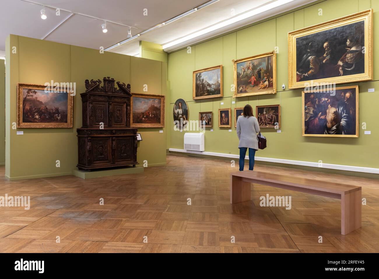 France, Aude, Carcassonne, Musée des Beaux Arts Banque D'Images