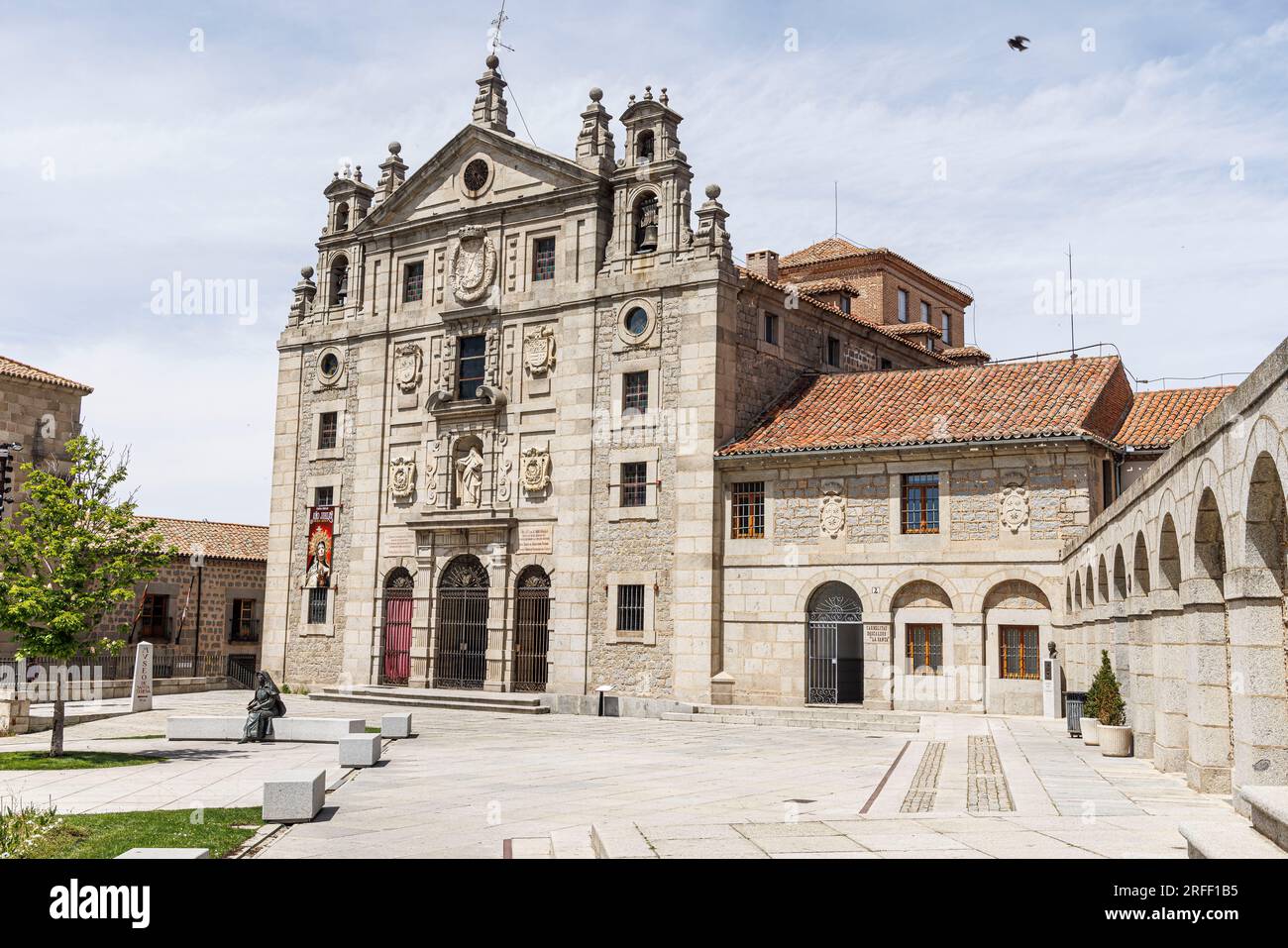 Espagne, Castille-et-Léon, Avila, Vieille ville d'Avila avec ses églises extra-muros inscrites au patrimoine mondial par l'UNESCO, couvent Santa Teresa Banque D'Images