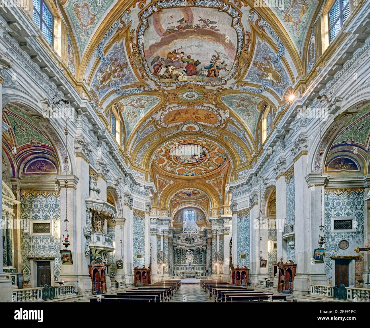 Italie, Vénétie, Venise, inscrite au patrimoine mondial de l'UNESCO, église santa Maria Assunta ou église des Jésuites Banque D'Images