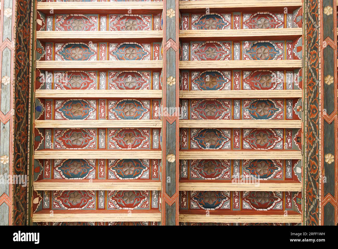 Espagne, Castille et Léon, Santo Domingo de silos, cloître du monastère, le plafond Banque D'Images