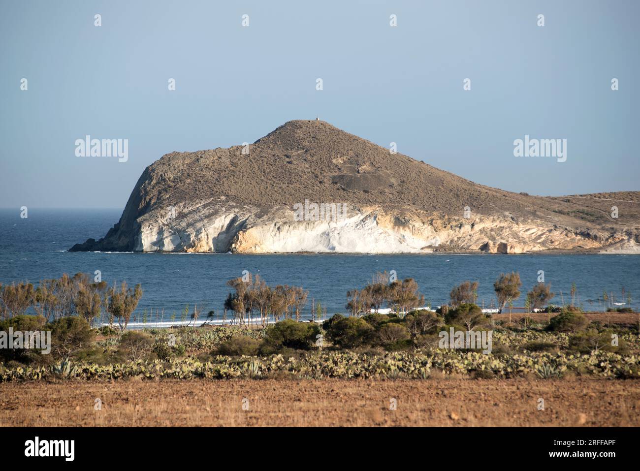 Morron de Los Genoveses. Parc naturel de Cabo de Gata-Nijar, province d'Almeria, Andalousie, Espagne. Banque D'Images