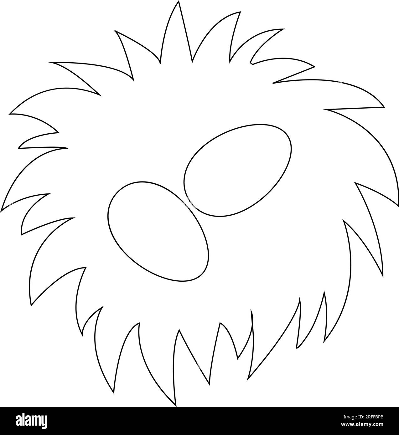 design de modèle vectoriel d'icône bird's nest Illustration de Vecteur