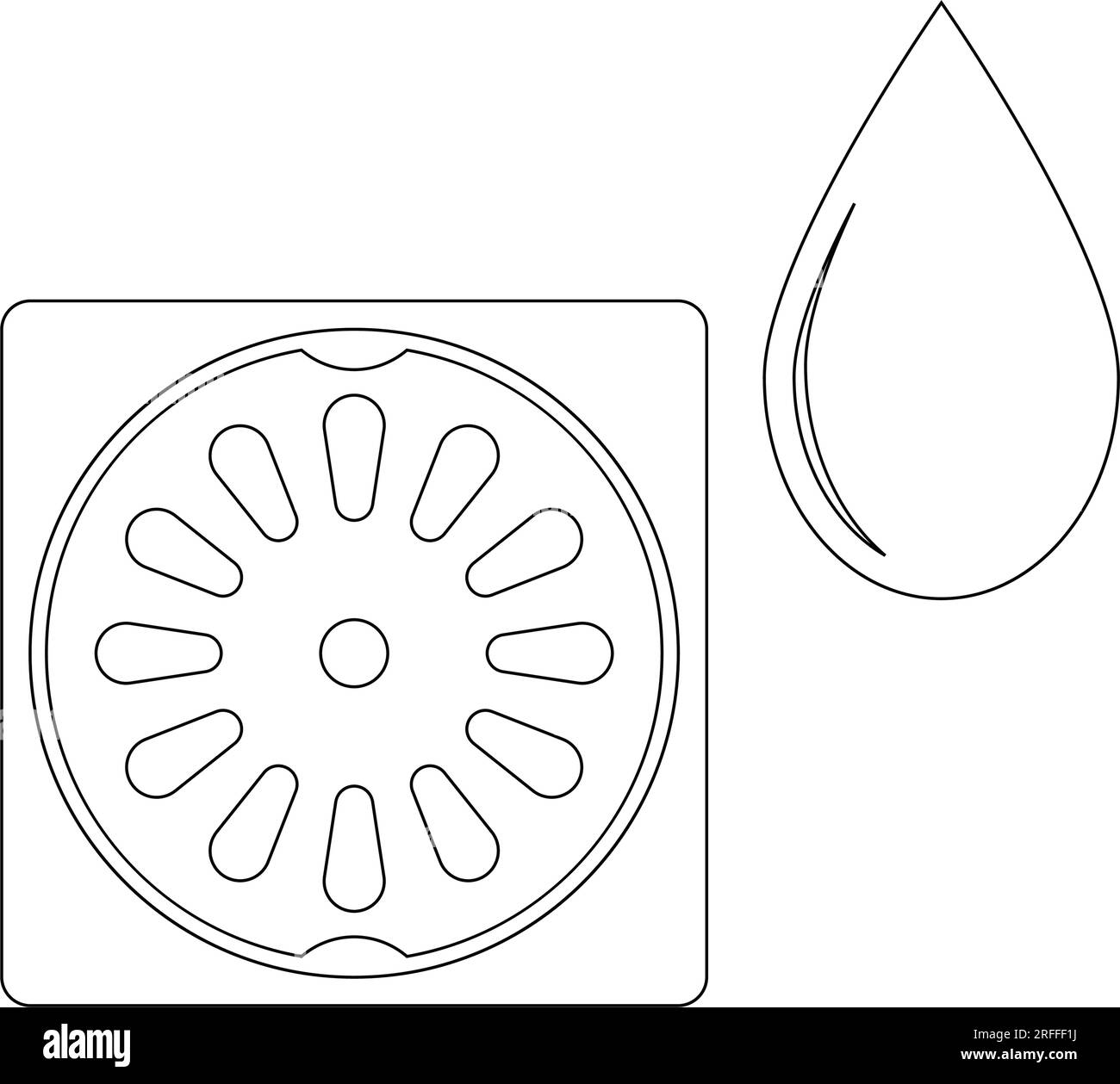 conception d'illustration vectorielle d'icône d'égout Illustration de Vecteur