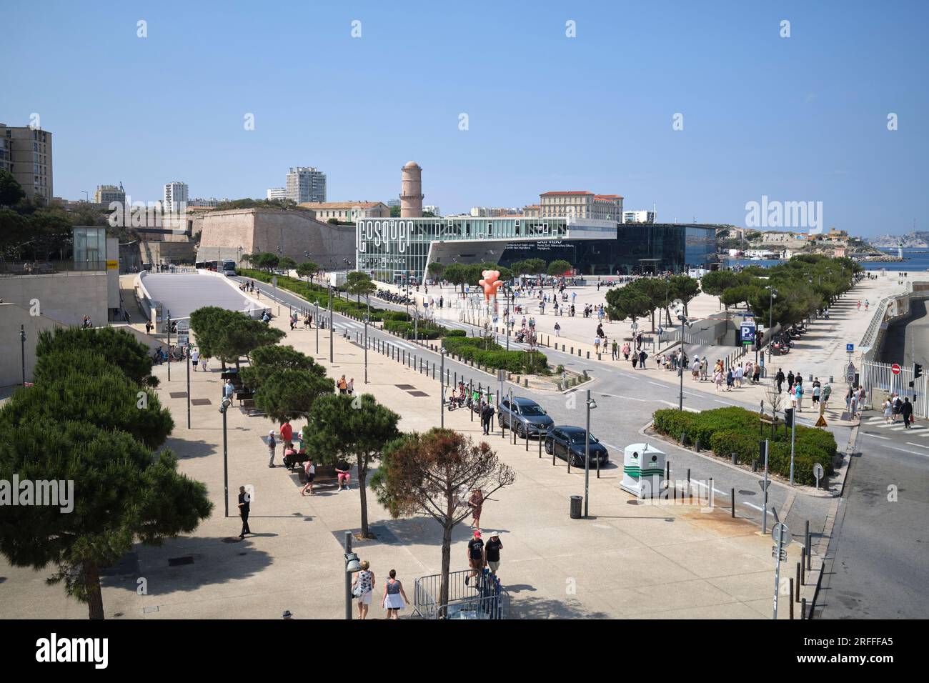 Villa Mediterranee Marseille France Banque D'Images