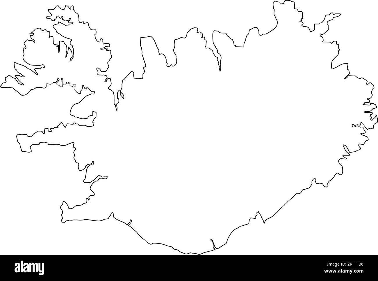 conception d'illustration vectorielle d'icône de carte d'islande Illustration de Vecteur