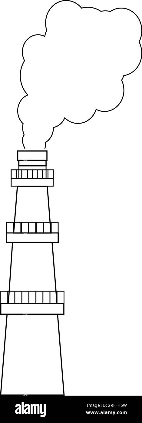 conception de symbole d'illustration vectorielle d'icône de cheminée Illustration de Vecteur