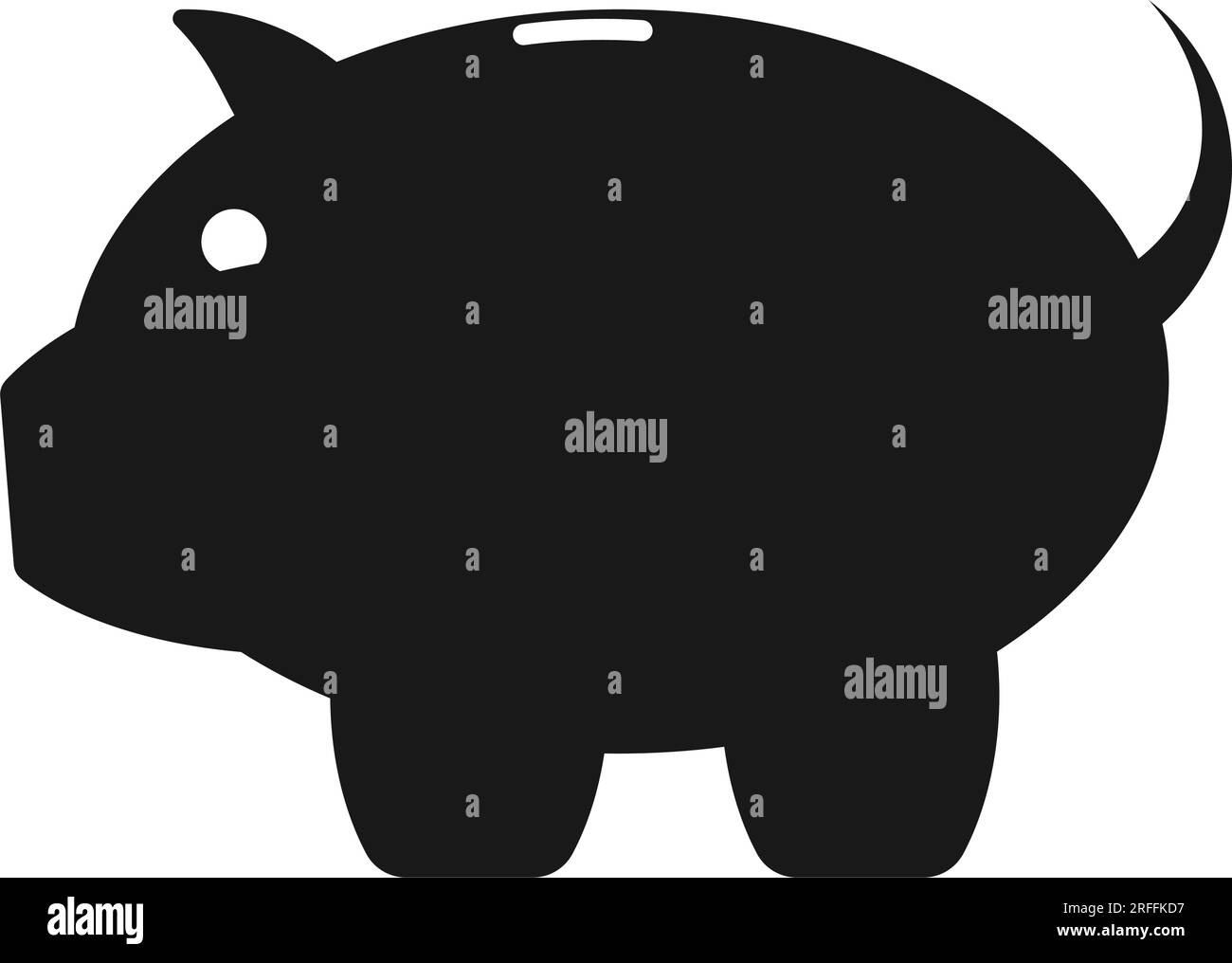 Conception de symbole d'illustration vectorielle d'icône de banque de porc Illustration de Vecteur