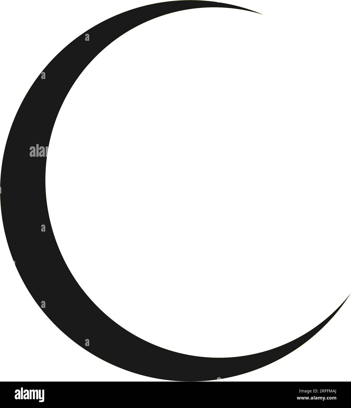 conception d'illustration vectorielle d'icône de lune Illustration de Vecteur