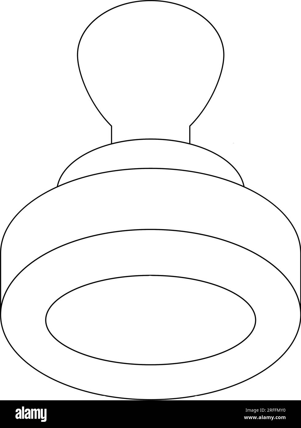 Conception de symbole d'illustration d'icône de vecteur de timbre Illustration de Vecteur