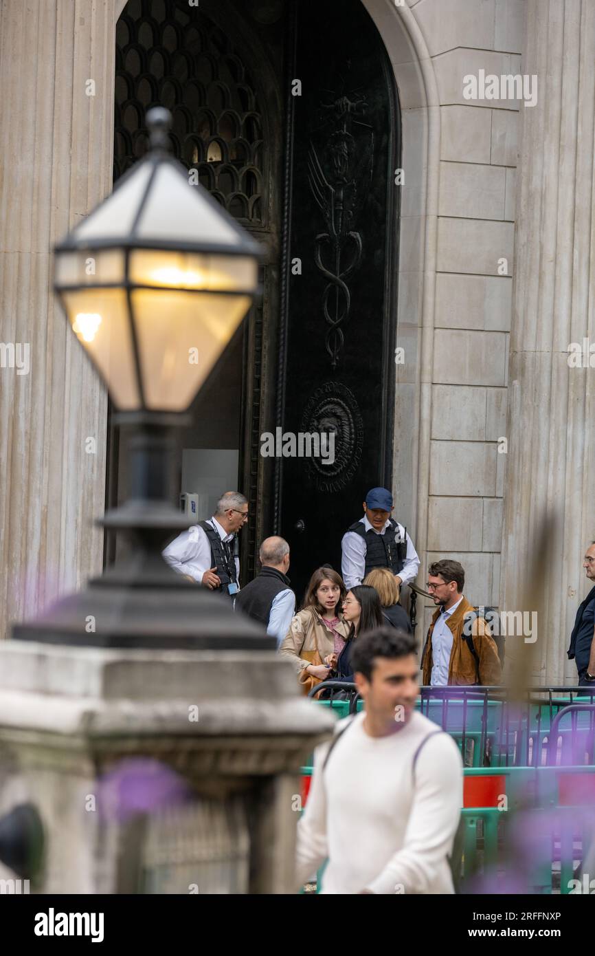 Londres, Royaume-Uni. 3 août 2023. Bank of England augmente les taux d'intérêt à 5,25% crédit : Ian Davidson/Alamy Live News Banque D'Images