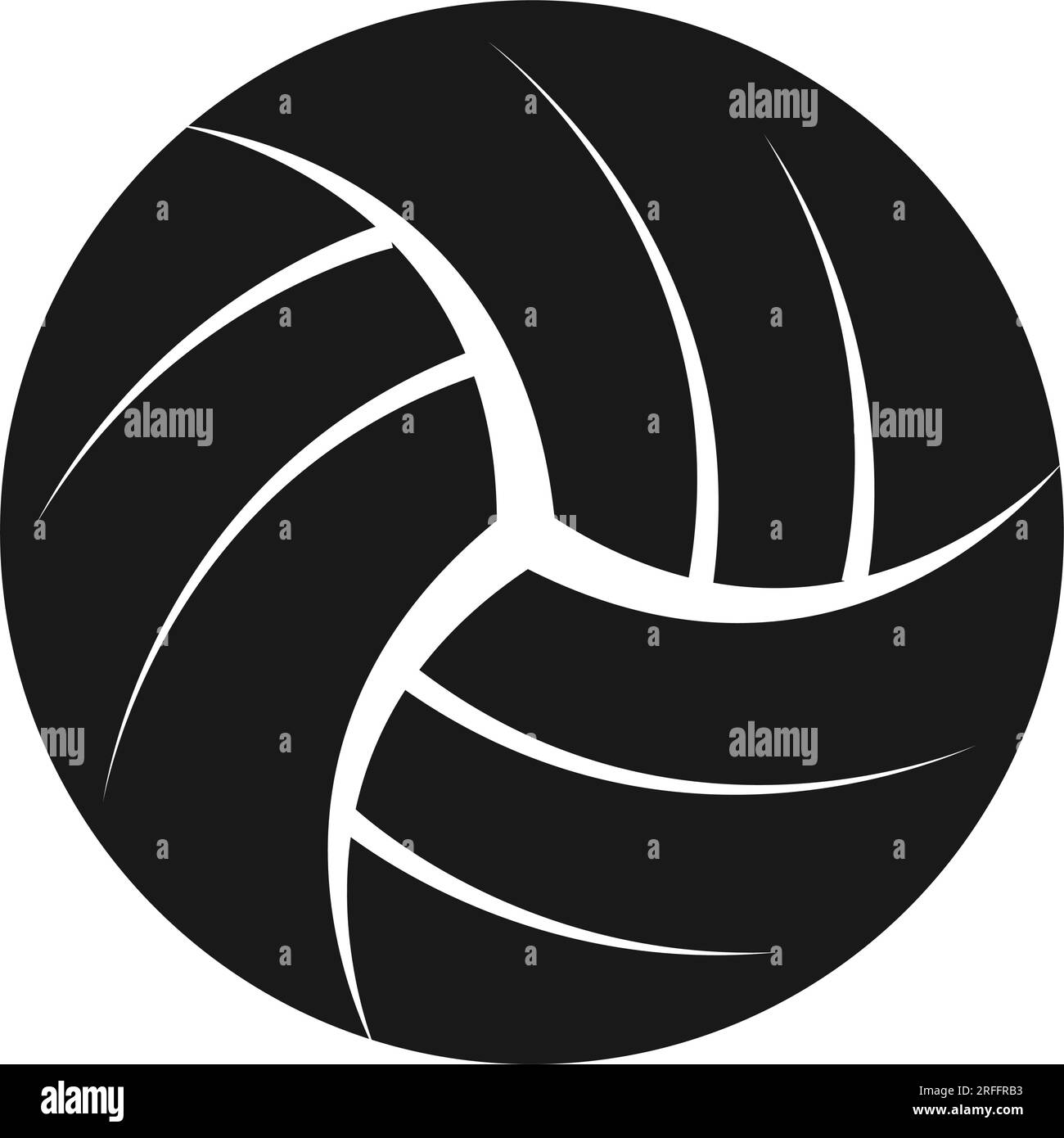 conception d'illustration vectorielle d'icône de volley-ball Illustration de Vecteur