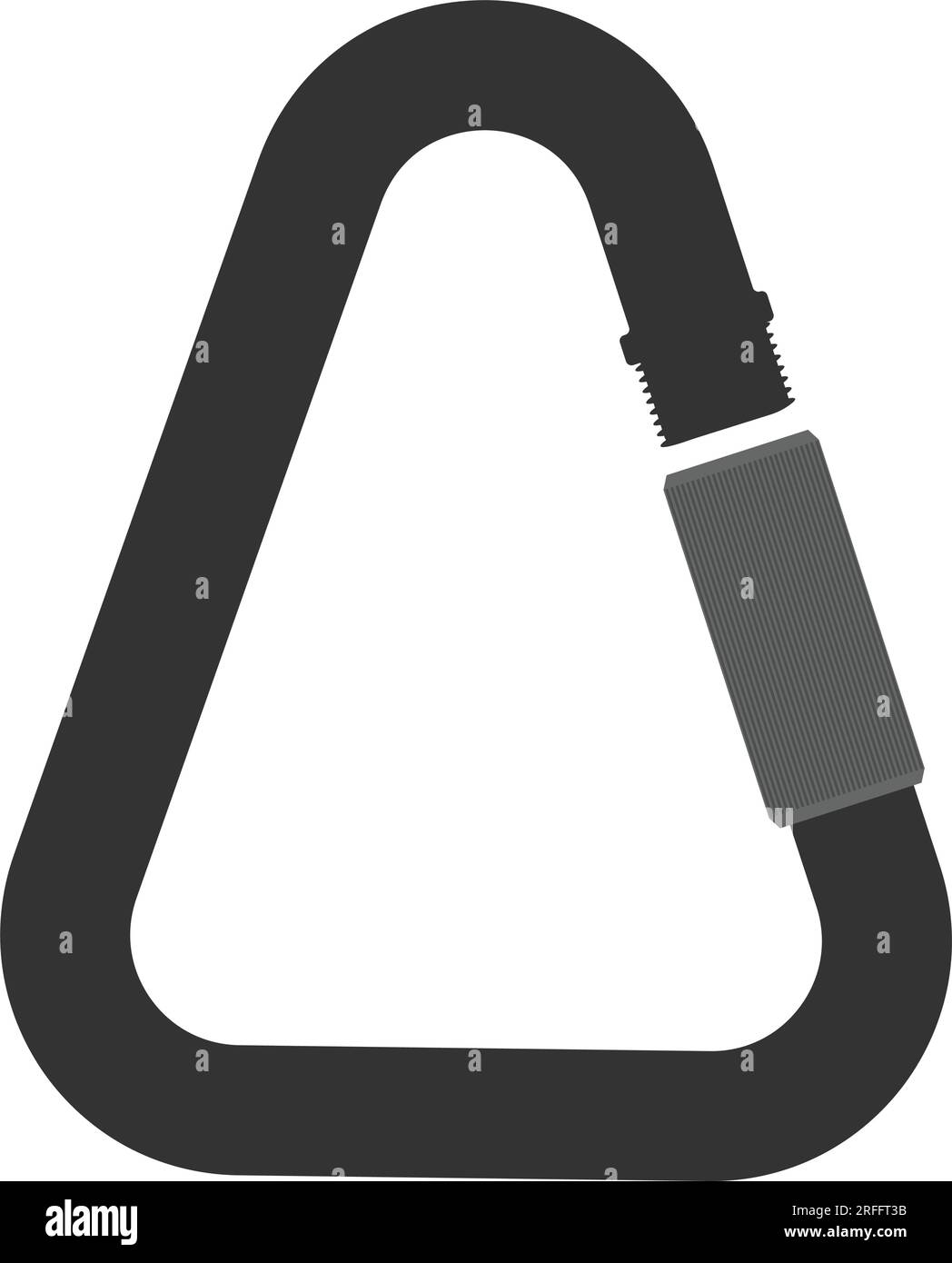 Équipement de montagne mousqueton icône symbole d'illustration vectorielle conception Illustration de Vecteur