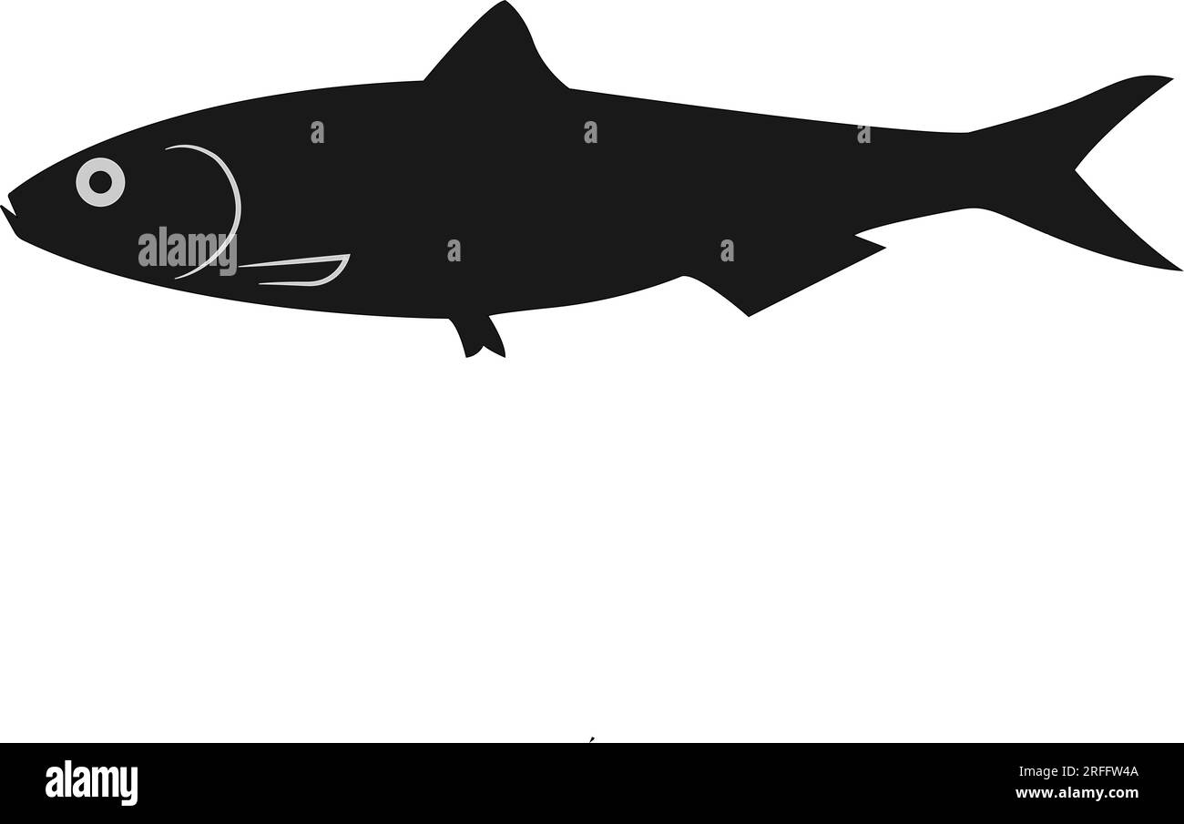 conception de symbole d'illustration vectorielle d'icône de sardine Illustration de Vecteur