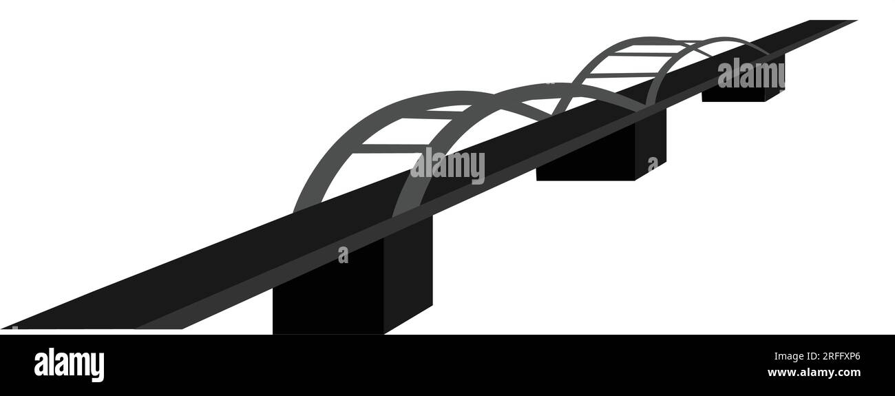 conception d'illustration vectorielle d'icône de pont Illustration de Vecteur