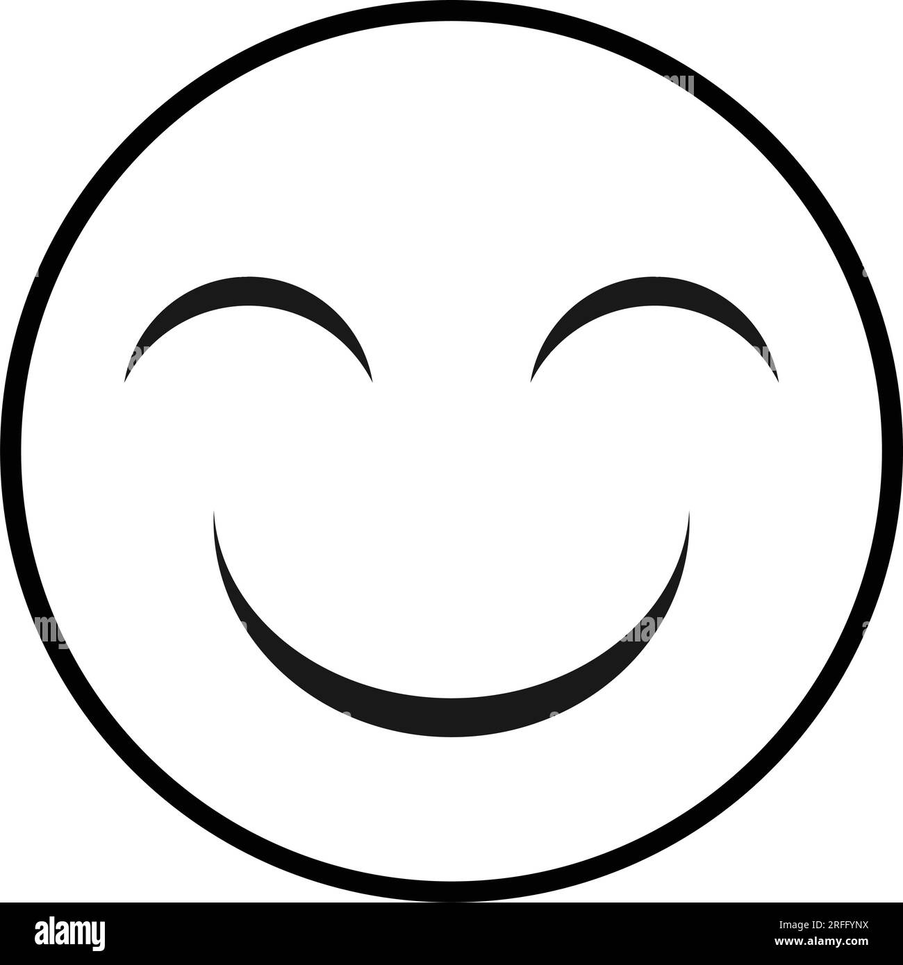 conception d'illustration vectorielle d'icône de visage smiley Illustration de Vecteur