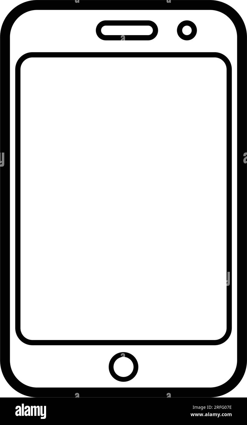 conception d'illustration vectorielle d'icône de téléphone portable Illustration de Vecteur