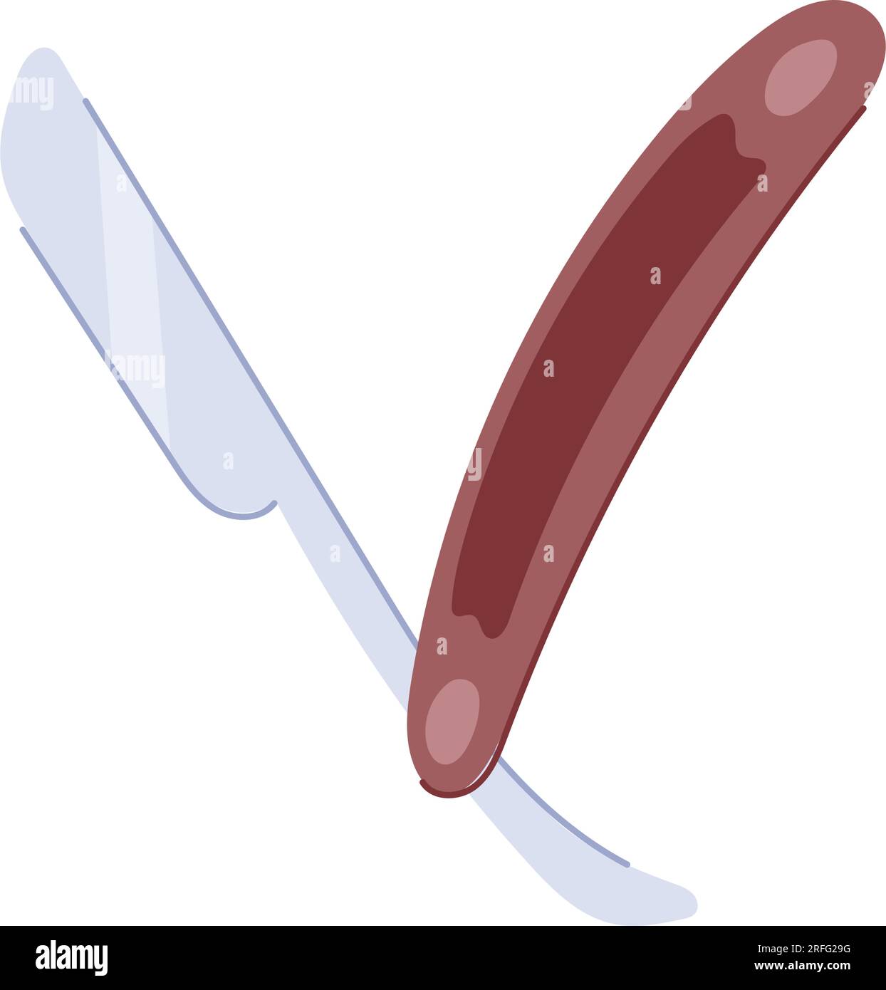 illustration vectorielle de manche de rasoir de machine Illustration de Vecteur