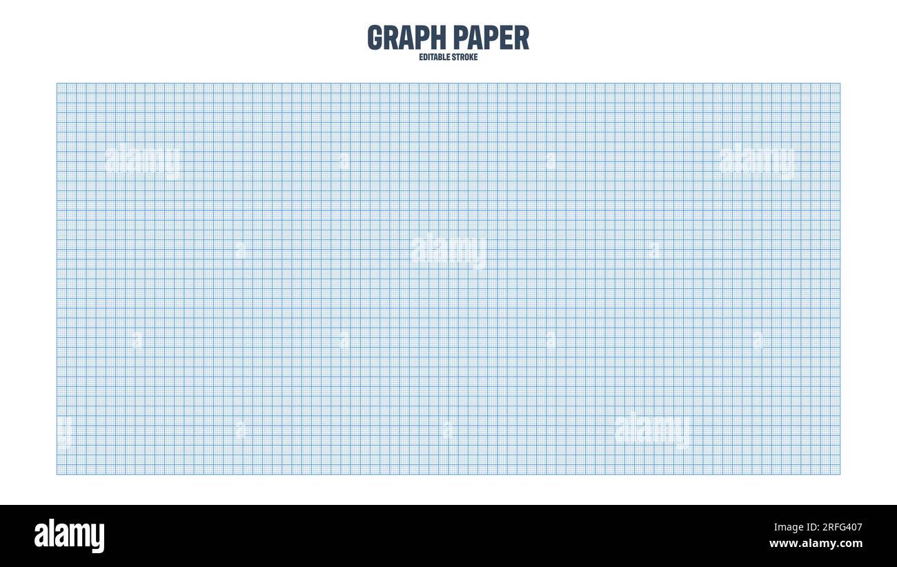Feuille de papier millimétré avec grille. Texture de papier millimétrique,  motif géométrique. Blanc doublé bleu pour le dessin, l'étude, l'ingénierie  technique ou l'échelle Image Vectorielle Stock - Alamy