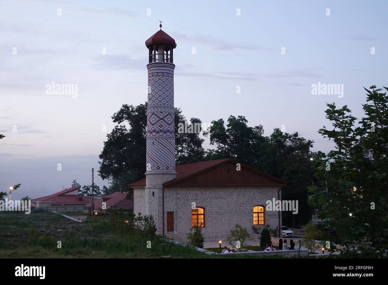 Mosquée Saatli, une mosquée à Shusha, Azerbaïdjan Banque D'Images