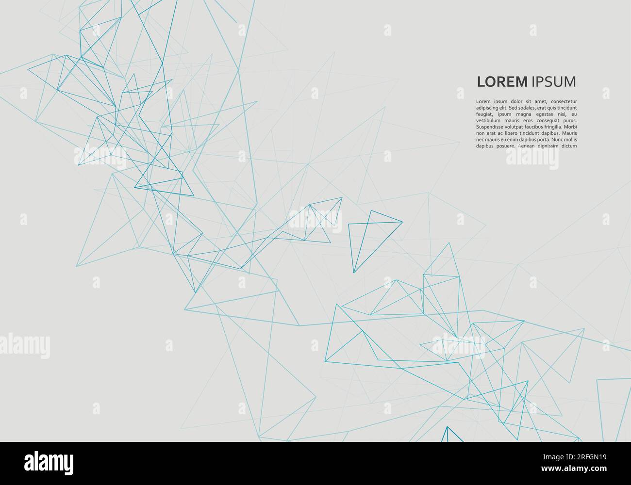 Connexion réseau moderne. Design technique abstrait. Communication sans fil. Fond géométrique bleu. Concept de forme moderne. Réseau social Illustration de Vecteur